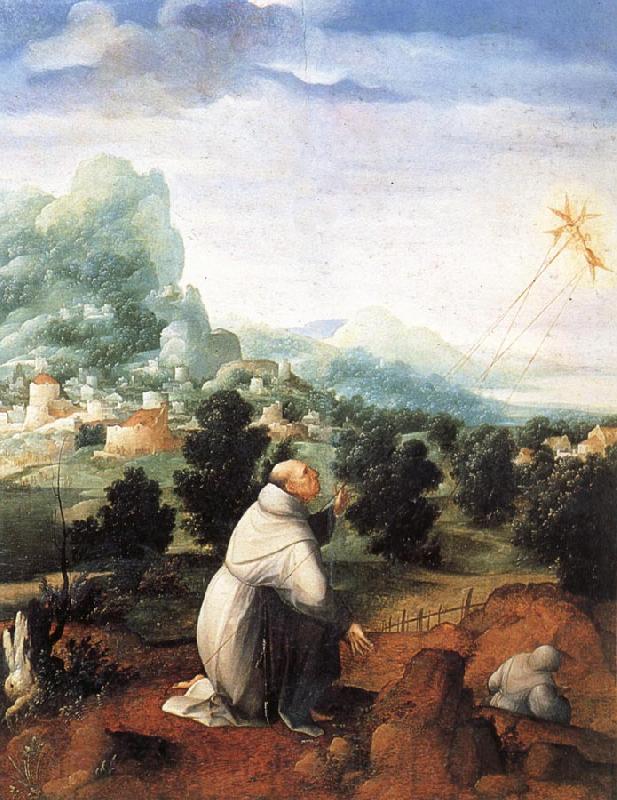 Jan van Scorel The Stigmata of St.Francis Germany oil painting art